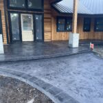 colored concrete stamping decorative concrete tillamook