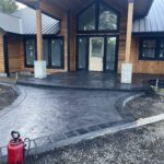 colored concrete stamping decorative concrete tillamook