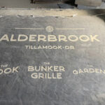 concrete engraved signs tillamook county