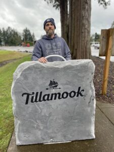 concrete engraved signs tillamook county