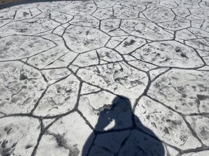 flagstone patio seascape border random stone wall