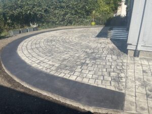 cobblestone circle concrete stamping rockaway oregon