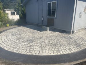cobblestone circle concrete stamping rockaway oregon