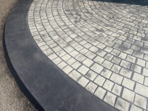 cobblestone circle concrete stamping rockaway oregon