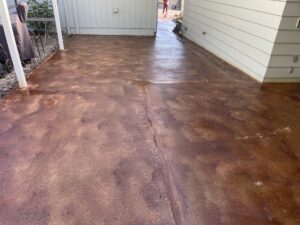 acid stained resurfacing concrete oregon