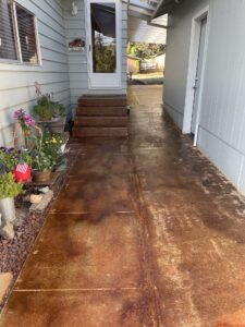 acid stained resurfacing concrete oregon
