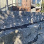 concrete retaining wall cannon beach