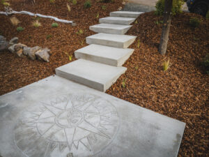 concrete stairs oregon coast