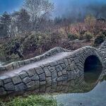 mirror bridge sidewalk decorative concrete bridge