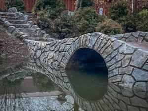 mirror bridge sidewalk decorative concrete bridge