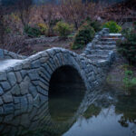 mirror bridge sidewalk decorative concrete bridge