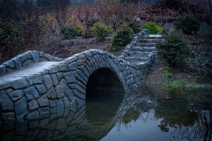 mirror bridge sidewalk decorative concrete bridge