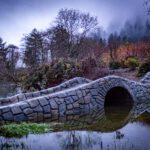 mirror bridge sidewalk decorative concrete bridge