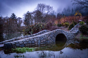 mirror bridge sidewalk decorative concrete bridge