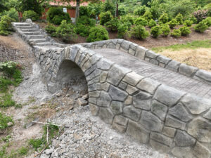 mirror bridge sidewalk decorative concrete bridge