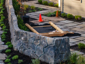 concrete retaining wall cannon beach