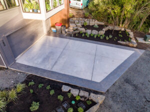 concrete retaining wall cannon beach