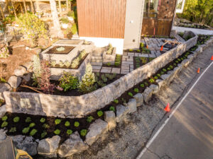 concrete retaining wall cannon beach