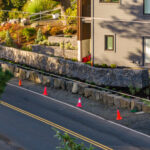 concrete retaining wall cannon beach