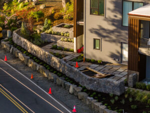 concrete retaining wall cannon beach