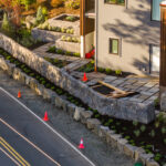 concrete retaining wall cannon beach