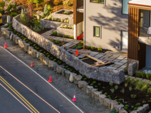 concrete retaining wall cannon beach