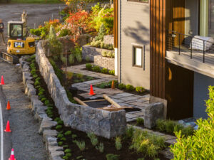 concrete retaining wall cannon beach