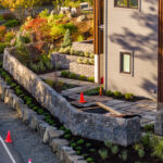 concrete retaining wall cannon beach