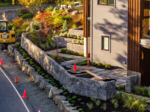 concrete retaining wall cannon beach