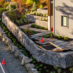 concrete retaining wall cannon beach