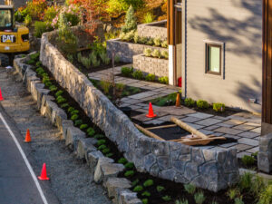 concrete retaining wall cannon beach