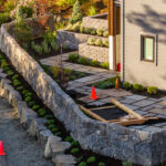 concrete retaining wall cannon beach