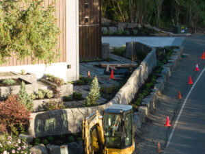 concrete retaining wall cannon beach