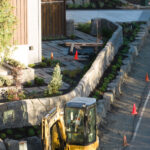 concrete retaining wall cannon beach