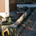 concrete retaining wall cannon beach