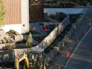 concrete retaining wall cannon beach
