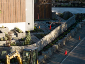 concrete retaining wall cannon beach