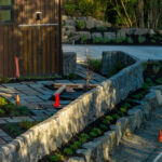 concrete retaining wall cannon beach