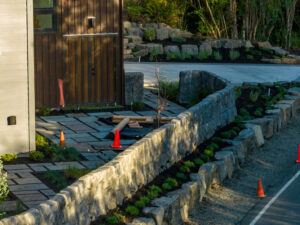 concrete retaining wall cannon beach