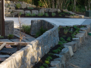 concrete retaining wall cannon beach