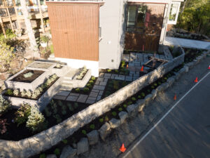 concrete retaining wall cannon beach