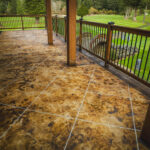 acid stained concrete overlay