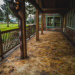 acid stained concrete overlay