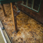acid stained concrete overlay