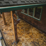 acid stained concrete overlay