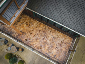 acid stained concrete overlay