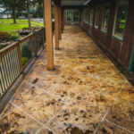 acid stained concrete overlay
