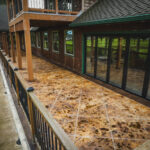 acid stained concrete overlay