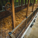 acid stained concrete overlay