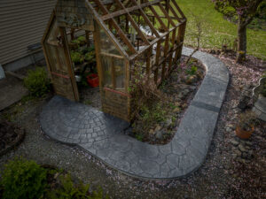 random stone & cobblestone concrete stamping tillamook